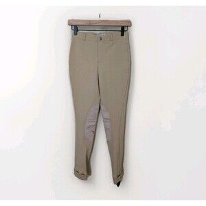 TuffRider Breeches Childrens 14 Tan Equestrian Jodhpurs Pull On